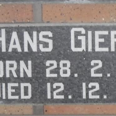 GIERTH Hans 1957-1983