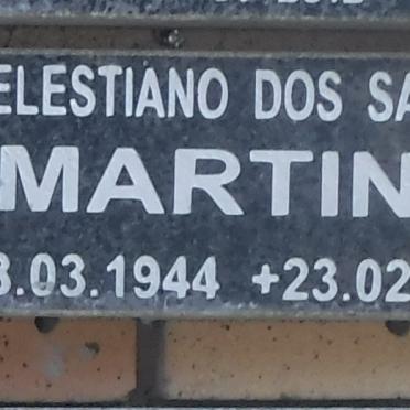 MARTINS Celestiano Dos Santos 1944-2012