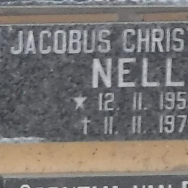 NELL Jacobus Christoffel 1954-1978