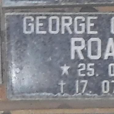 ROACH George Osborne 1911-1986