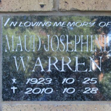 WARREN Maud Josephine 1923-2010