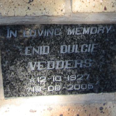 VEDDERS Enid Dulcie 1927-2005