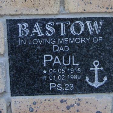 BASTOW Paul 1918-1989