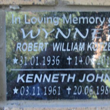 WYNNE Robert William Kotze 1936-2012 :: WYNNE Kenneth John 1961-1980