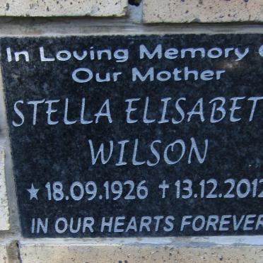 WILSON Stella Elisabeth 1926-2012