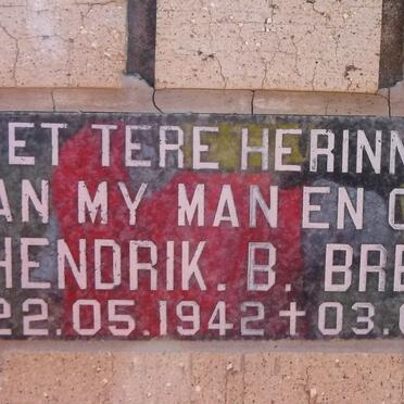 BREEDT Hendrik B. 1942-2003