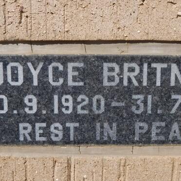 BRITNELL Joyce 1920-1980