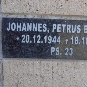 BARNARD Johannes Petrus 1944-2005