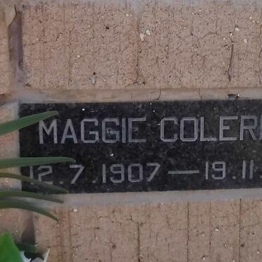 COLERIDGE Maggie 1907-1996