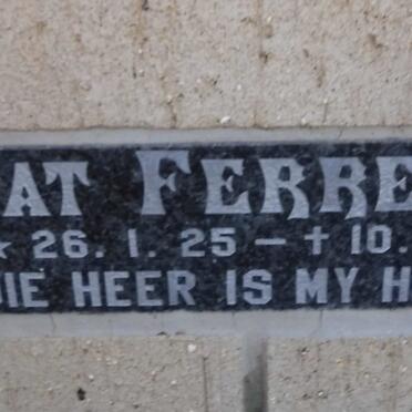 FERREIRA Pat 1925-1990