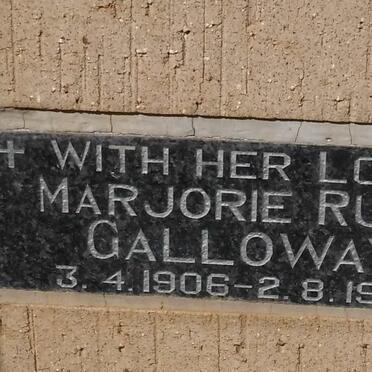 GALLOWAY Marjorie Ruth 1906-1986