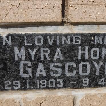 GASCOYNE Myra Honor 1903-1986