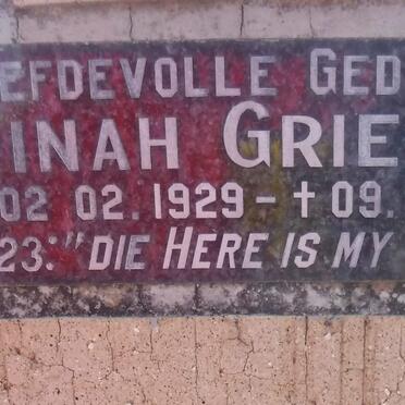 GRIESEL Dinah 1929-1991