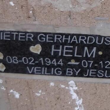 HELM Pieter Gerhardus 1944-2004
