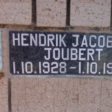 JOUBERT Hendrik Jacobus 1928-1997