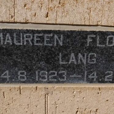 LANG Maureen Florence 1923-1995