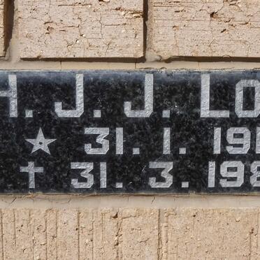 LOUW H.J.J. 1914-1984