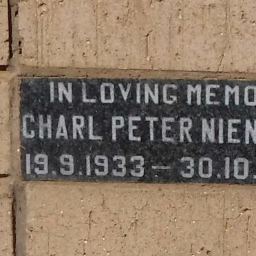 NIENABER Charl Pieter 1933-1993