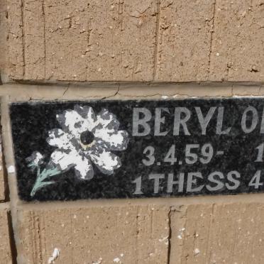 OLIVIER Beryl 1959-1985