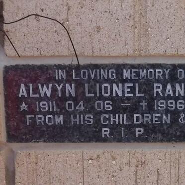 RANDALL Alwyn Lionel 1911-1996