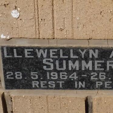 SUMMERS Llewellyn Adrian 1964-1986