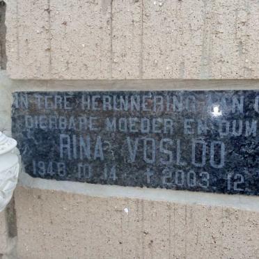 VOSLOO Rina 1940-2003