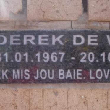 WET Derek, de 1967-2005