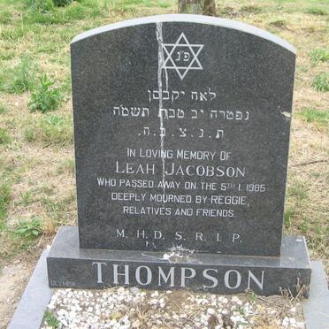 THOMPSON Leah, JACOBSON -1985