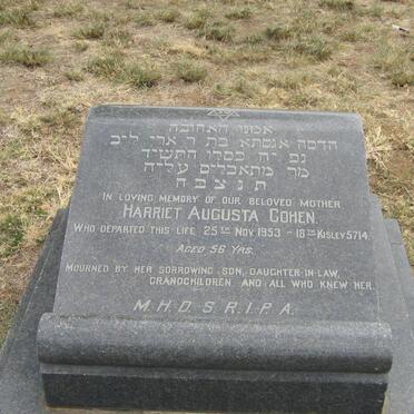 COHEN Harriet Augusta -1953