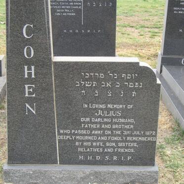 COHEN Julius -1972