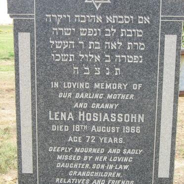 HOSIASSOHN Lena -1966