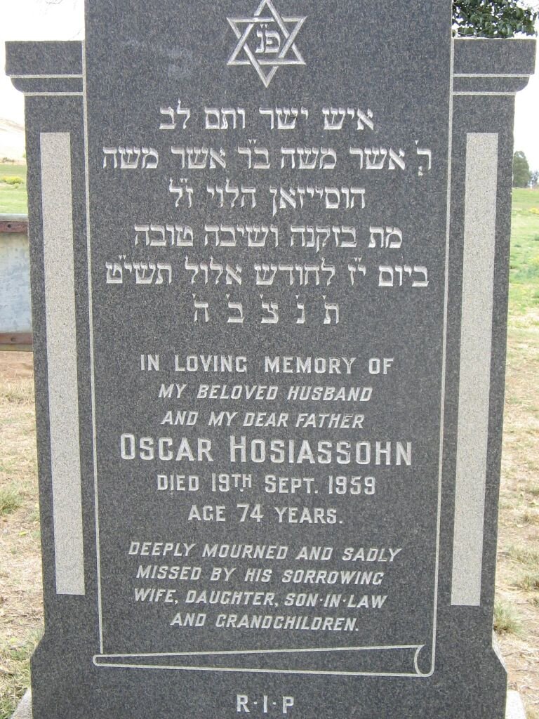 HOSIASSOHN Oscar -1959