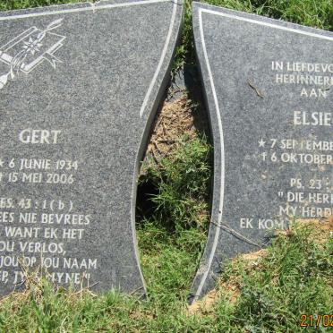 ? Gert 1934-2006 ? Elsie 1935-2006