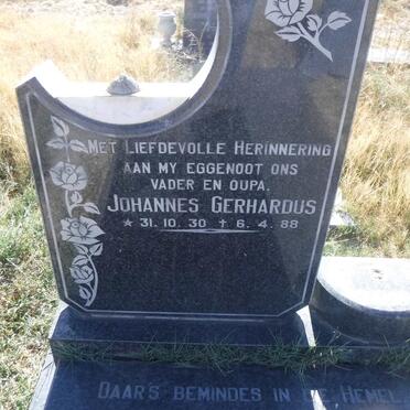 ? Johannes Gerhardus 1930-1988