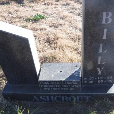 ASHCROFT Billy 1944-1999