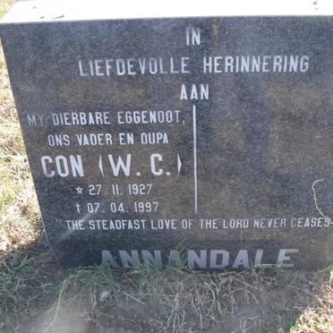 ANNANDALE W.C. 1927-1997