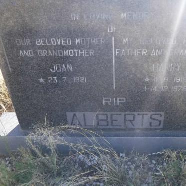 ALBERTS Harry 1918-1978 &amp; Joan 1921-