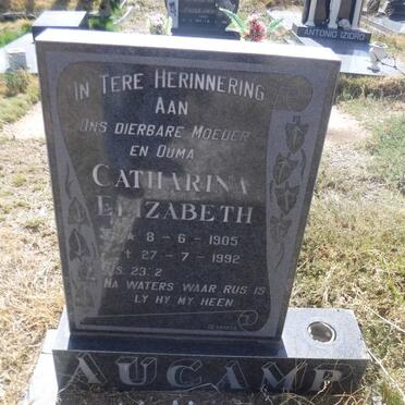 AUCAMP Catharina Elizabeth 1905-1992