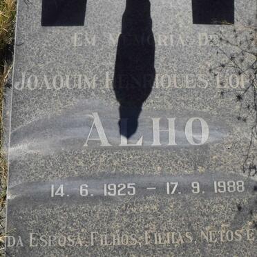 ALHO Joaquim Henriques Lopes 1925-1988 &amp; Maria Margarida 1915-2003