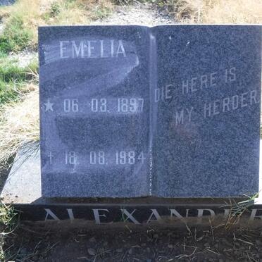 ALEXANDER Emelia 1897-1984