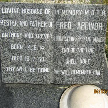 ABDINOR Fred 1914-1960 &amp; Hester Lauret 1917-1986 :: ABDINOR Alfred Anthony 1944-2015