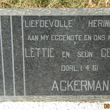 ACKERMAN Lettie -1961 :: ACKERMAN Gertjie -1961