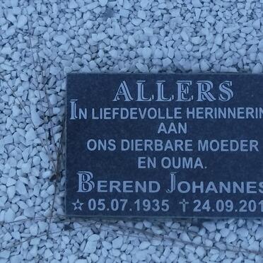 ALLERS Daniel Jacobus 1938-1993 &amp; Berend Johannes 1935-2010 :: ALLERS Barend Daniel Johannes Jacobus 1971-2009