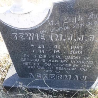 ACKERMAN M.J.J.B. 1983-2003