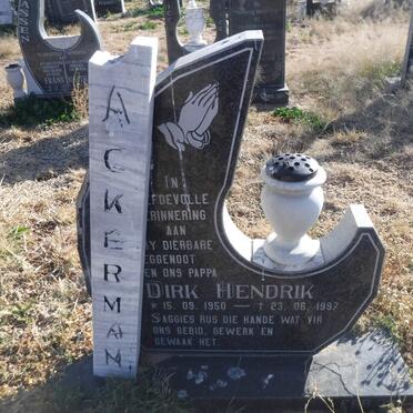 ACKERMAN Dirk Hendrik  1950-1997