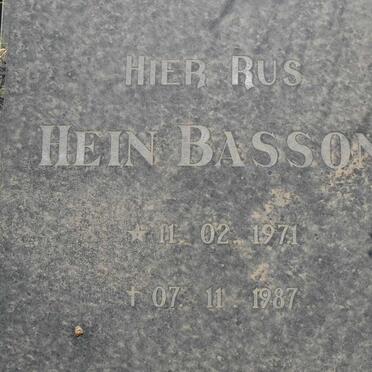 BASSON Hein 1971-1987