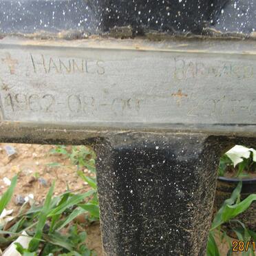 BARNARD Hannes 1962-2017