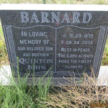 BARNARD Quinton John 1979-2004