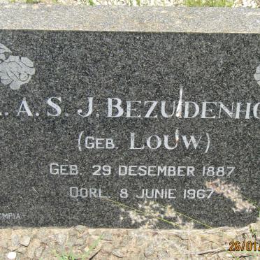 BEZUIDENHOUT E.A.S.J. nee LOUW 1887-1967