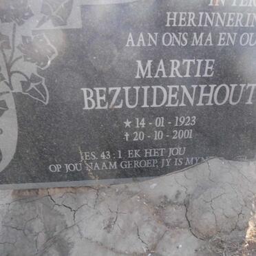 BEZUIDENHOUT Martie 1923-2001